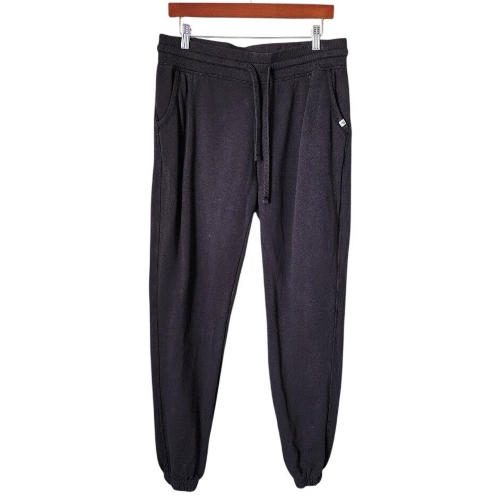 PACT Organic Cotton Jogger Sweatpants Charcoal Lounge Athleisure M